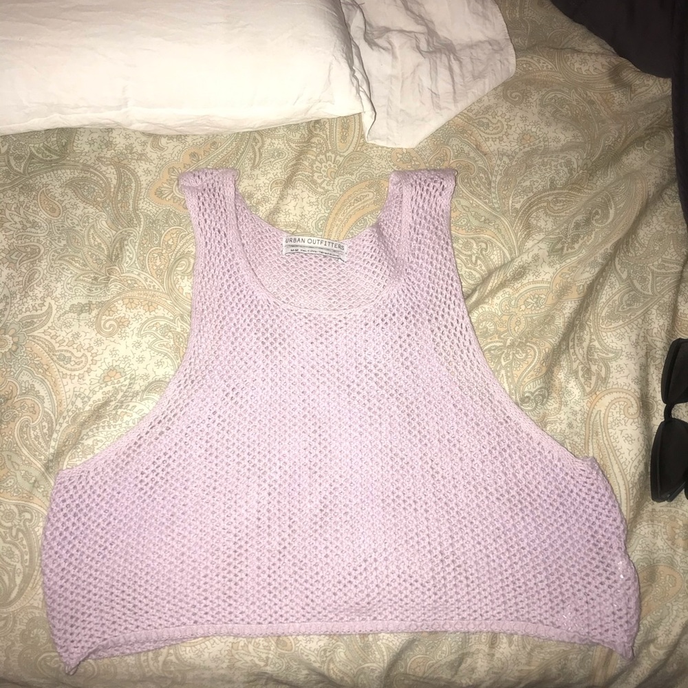 Purple Urban Outfitters Crochet Top